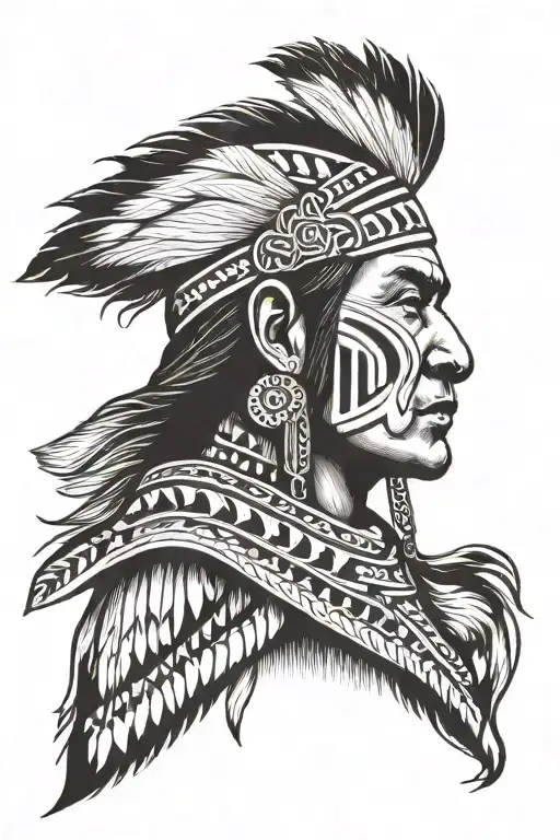 Mapuche Indian tattoo design idea
