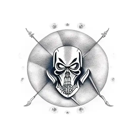 ship reaper tattoo design idea