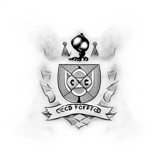 escudo de Rosario Central club de futbol tattoo design idea