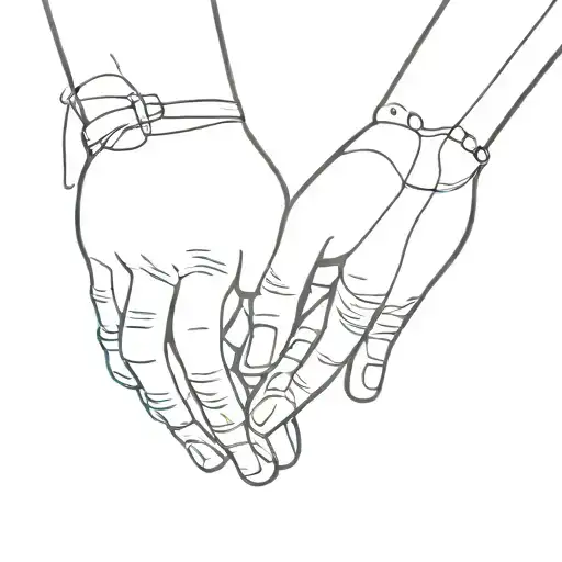 Tatoo for couple holding hands tattoo design idea