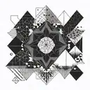 M dot work tattoo tattoo design idea