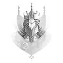 knight tattoo design idea