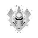 knight tattoo design idea