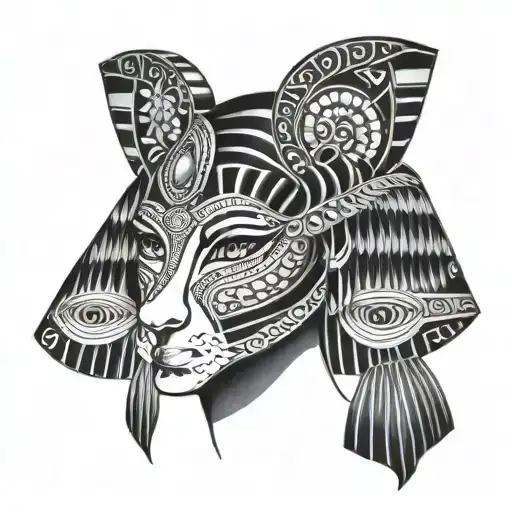 cleopatra pretty tattoo design idea