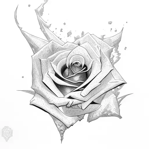 Rose superman tattoo design idea