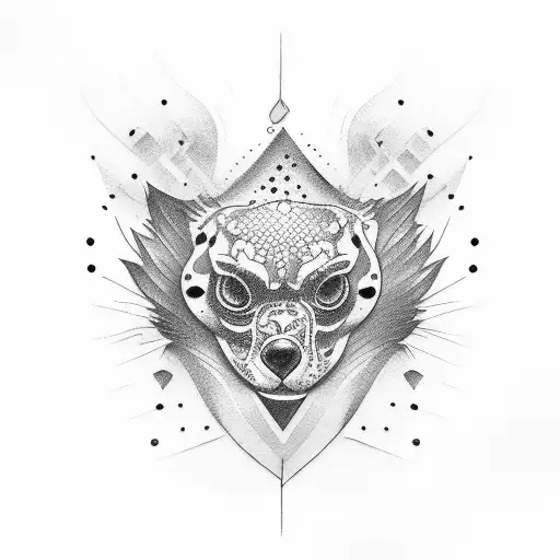 basil and pizza tattoo design idea