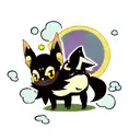 A Umbreon Shiny in a Moon tattoo design idea