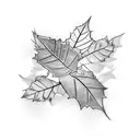 Ivy Leafs Barbed wire  tattoo design idea