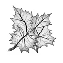 Ivy Leafs Barbed wire  tattoo design idea