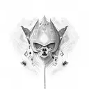 black band with numbers tattoo design idea