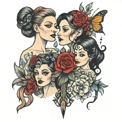 Elizabeth, Nikita, Polina tattoo design idea