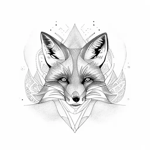 Fox tattoo design idea