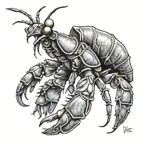 mantis shrimp tattoo design idea