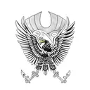 Mexican flag, Mexican symbols, warrior , Mexican eagle  tattoo design idea