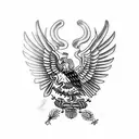 Mexican flag, Mexican symbols, warrior , Mexican eagle  tattoo design idea