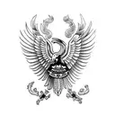 Mexican flag, Mexican symbols, warrior , Mexican eagle  tattoo design idea