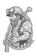 The Miner tattoo design idea