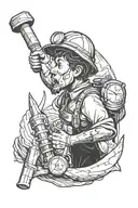 The Miner tattoo design idea