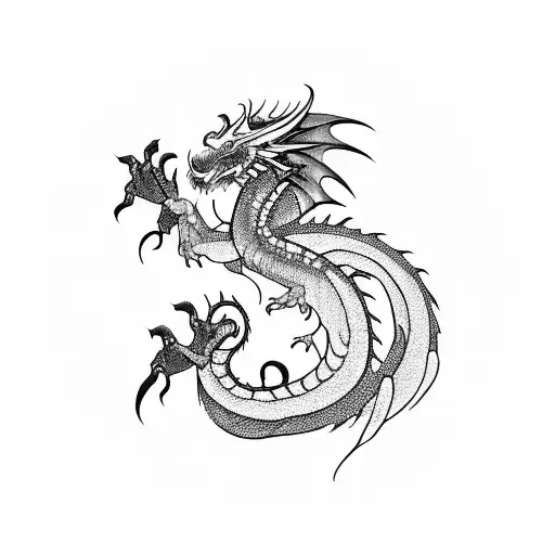 Western Dragon TATTOO by soulmasterpisces on DeviantArt