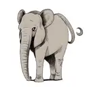 Elephant tattoo design idea