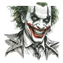 joker face tattoo design idea