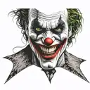 joker face tattoo design idea