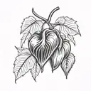 bleeding heart flower growing tattoo design idea