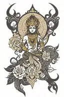 rama silhouette tattoo design idea
