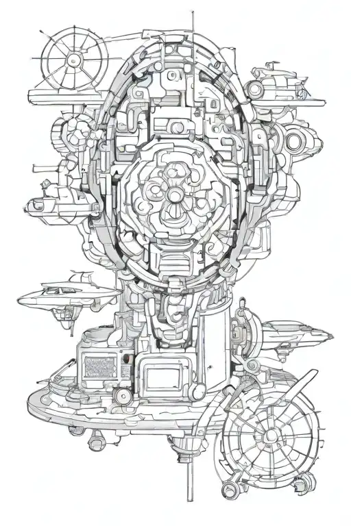 Blackout tattoo design idea