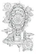 Blackout tattoo design idea