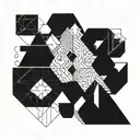 vertical, minimal, curiosity, adventure tattoo design idea