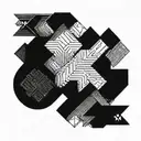 vertical, minimal, curiosity, adventure tattoo design idea