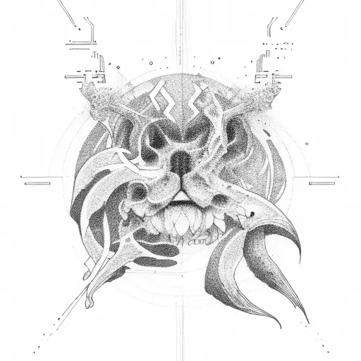 sound waveform tattoo design idea