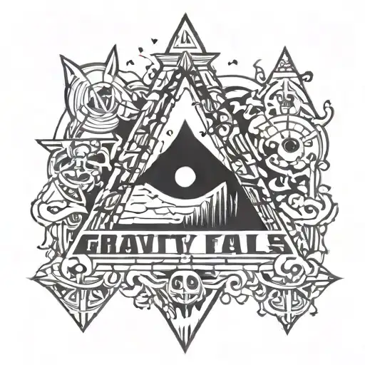 bill cypher gravity falls tattoo design idea