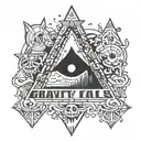 bill cypher gravity falls tattoo design idea