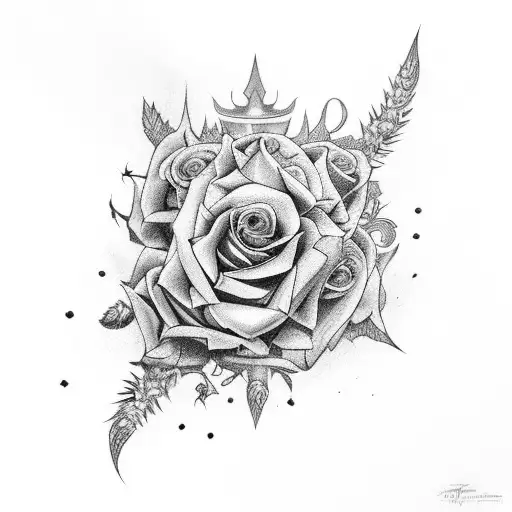 a court of thorns and roses tattoo design idea