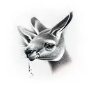 kangaroo tattoo design idea