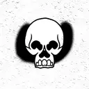 Skull tattoo design idea