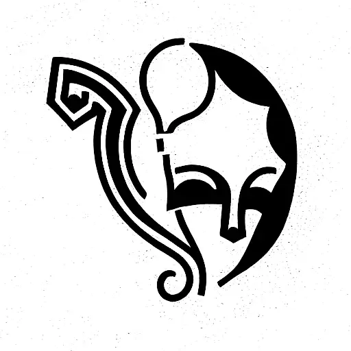 knight chess piece listening to music  tattoo design idea