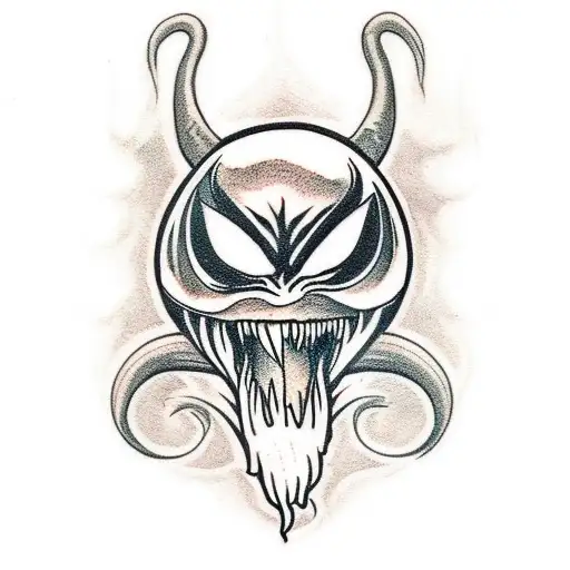 venom tattoo design idea