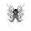 venom tattoo design idea