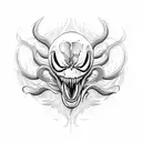 venom tattoo design idea