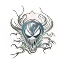 venom tattoo design idea