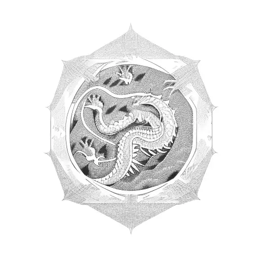 dragon shenron tattoo design idea
