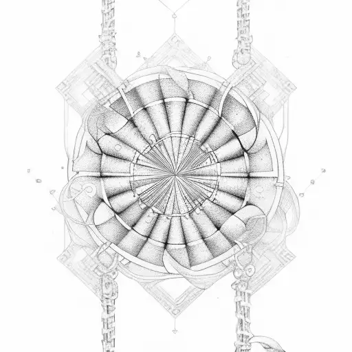 dna chain and the four seasons by vivaldi tattoo design idea