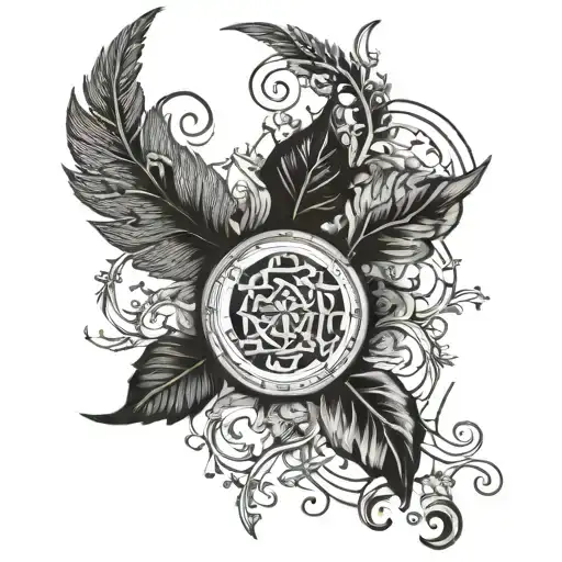 times new roman tattoo design idea