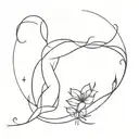 Depression suicide survivor dark tattoo design idea