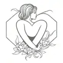 Depression suicide survivor dark tattoo design idea