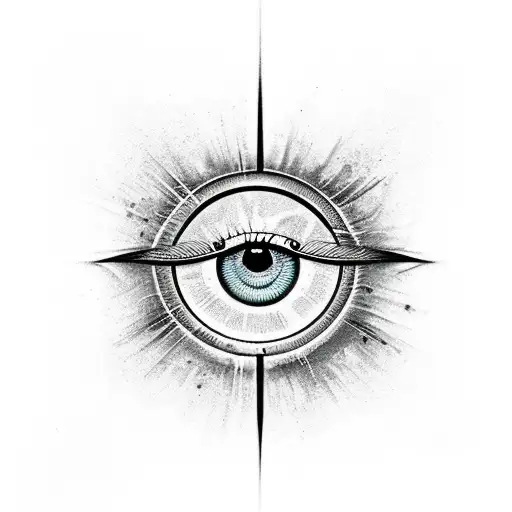 Evil Eye tattoo design idea
