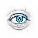 Evil Eye tattoo design idea